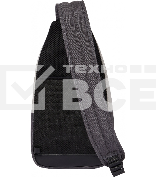 Рюкзак слинг мужской Piquadro Brief2 Special CA4536BR2S/GRN, нейлон/натур.кожа, серый/черный