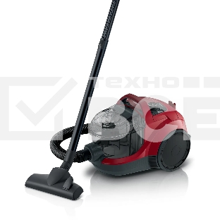 Пылесос Bosch BGS21WX200 красный, 2000 Вт, уборка сухая, пылесборник контейнер, 2 л