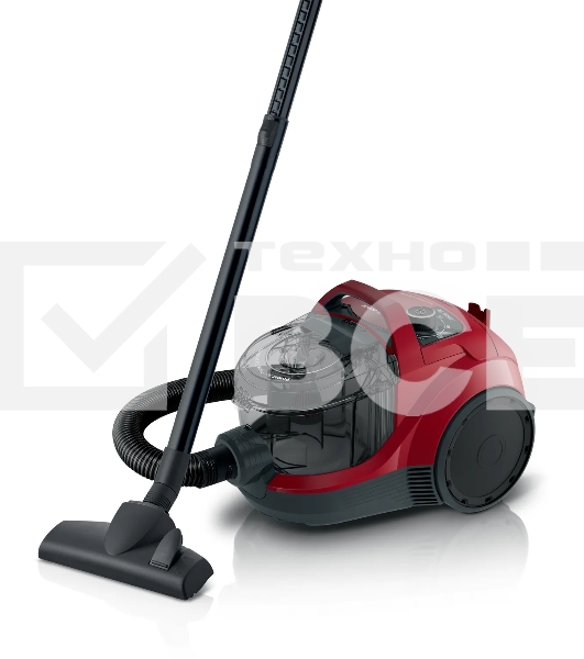 Пылесос Bosch BGS21WX200 красный, 2000 Вт, уборка сухая, пылесборник контейнер, 2 л
