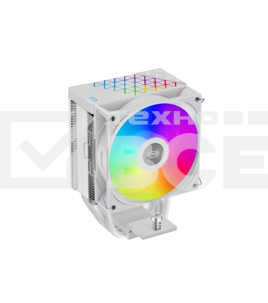 Кулер PCCooler R400 ARGB белый 92мм алюминий+медь 2200rpm 30db 4-pin 180W 133мм
