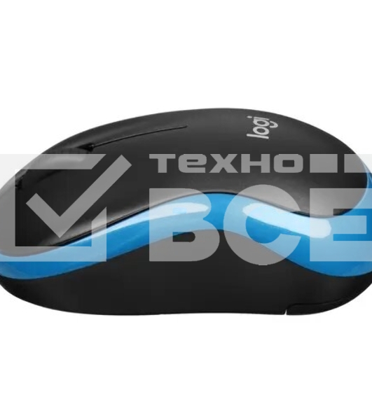Мышь беспроводная Logitech M185 синий, 1000 dpi, радиоканал, USB, кнопки - 3