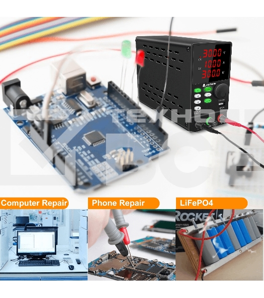 Лабораторный блок питания программируемый Amperin AI-MW3010 30V, 10A, 0,3 кВт