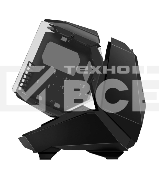 Корпус без блока питания JONSBO MOD-5, Full-Tower, TG, no fans, 2xUSB-A 3.0 + 1xUSB-C 3.2, ATX, mATX, mITX Black
