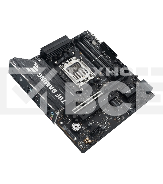Материнская плата ASUS TUF GAMING B850M-E WIFI, AM5, AMD B850, 4xDDR5, 4xSATA, 3xM.2, 1xPCIe 5.0 x16, 1xPCIe 4.0 x16, 1xPCIe 3.0 x1, 1xHDMI (v2.1), 2xDP (v1.4), 1x2.5Gb LAN, Wi-Fi 6E, Bluetooth 5.3, 1xUSB-C 10Gbps, 2xUSB-A 10Gbps, 2xUSB-A 5Gbps, 4xUSB-A 2.0, 1xPS/2, 3x3.5 мм, 7.1, mATX