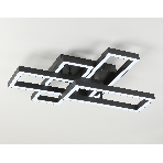Потолочный светодиодный светильник Ambrella light FA1002/2+2 BK черный 65W 3000K-6400K 550*453*130 (ПДУ ИК), фото6
