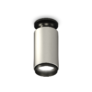 Светильник Ambrella Light XS6324100 SSL/PBK серебро песок/черный полированный MR16 GU5.3 (N6902, C6324, N6121)