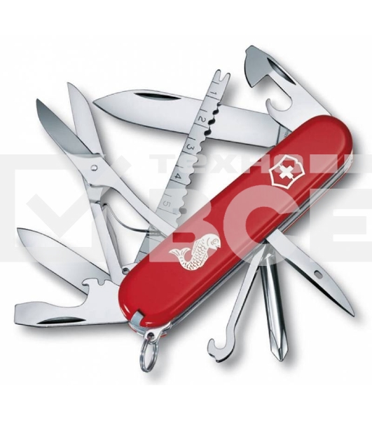 Нож перочинный Victorinox Fisherman (1.4733.72) 91мм 18функций красный карт.коробка