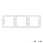 Рамка 3-м Sedna горизонт. бел. SchE SDN5800521, фото2