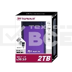 Внешний жесткий диск Transcend USB 3.0 2Tb TS2TSJ25H3P StoreJet 25H3P (5400 об/мин) 2.5