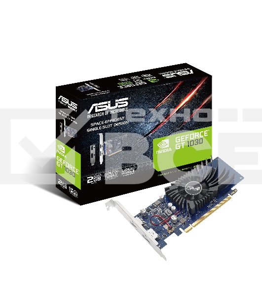 Видеокарта AsusGT1030-2G-BRK nVidia GeForce GT 1030 2048Mb 64bit GDDR5 1228/6008/HDMIx1/DPx1/HDCP PCI-Elow profile Ret