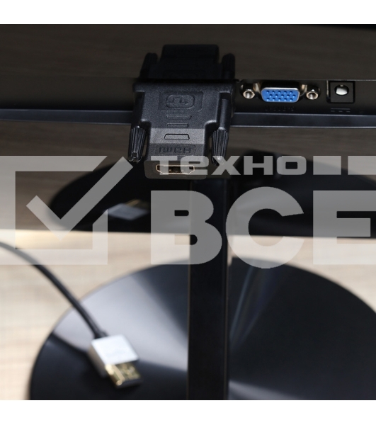Переходник Rexant (17-6811) ПЕРЕХОДНИК шт.DVI - гн.HDMI GOLD