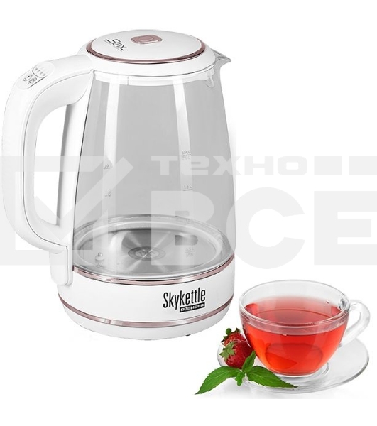 Чайник электрический Redmond RK-G203S 1.7л. 2200Вт белый (корпус: пластик)