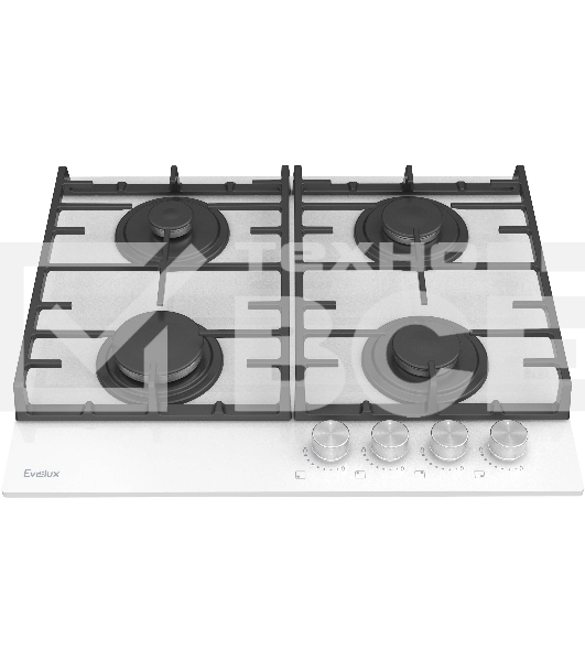 Газовая варочная панель Evelux HEG 600 WG