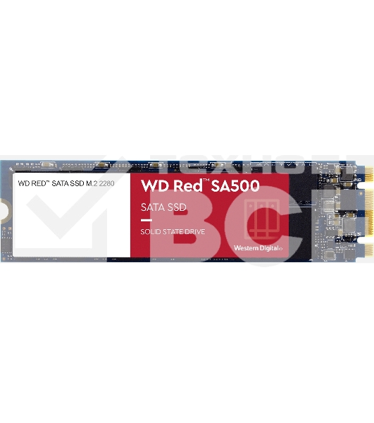 Накопитель SSD WD Red SA500 WDS100T1R0B, 1000Gb, SATA III, M.2 2280, R/W 560/530