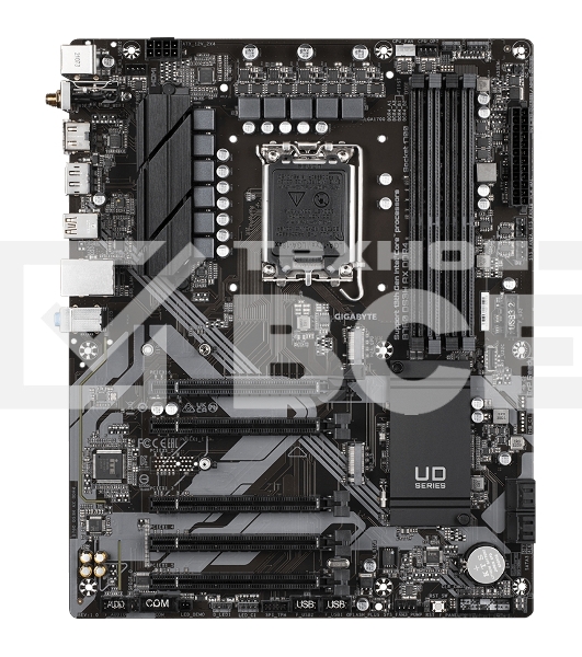 Материнская плата Gigabyte B760 DS3H AX DDR4, LGA 1700, Intel B760, 4xDDR4, 4xSATA, 2xM.2, 1xPCIe 4.0 x16, 4xPCIe 3.0 x1, 1xHDMI, 1xDP, 1x 1Gb LAN, 4xUSB-A 2.0, 1xUSB-A 3.2 Gen 2, 1xUSB-C 3.2 Gen 2, 3x3.5 мм, 7.1, ATX.
