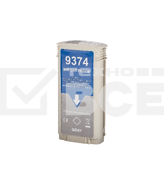 Струйный картридж Sakura C9374A (№72 Grey) для HP, серый, 130 мл.