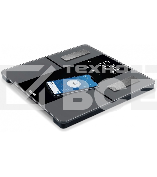 Весы напольные электронные Beurer BF 500 Super Black Edition макс.180кг черный