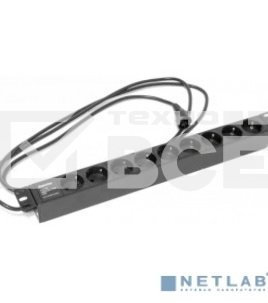 Hyperline SHE19-9SH-2.5IEC Блок розеток для 19