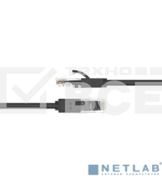 Патч-корд Greenconnect Патч-корд UTP прямой 15 m AWG24 кат.5е,  RJ45,  медь, литой (Черный), пластик пакет (GCR-LNC06-15.0m)