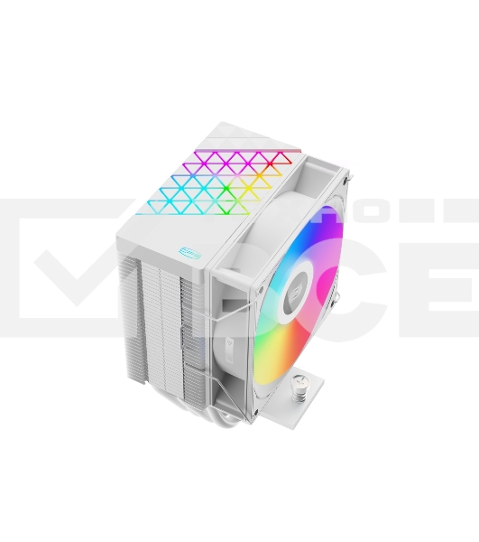 Кулер PCCooler R400 ARGB белый 92мм алюминий+медь 2200rpm 30db 4-pin 180W 133мм