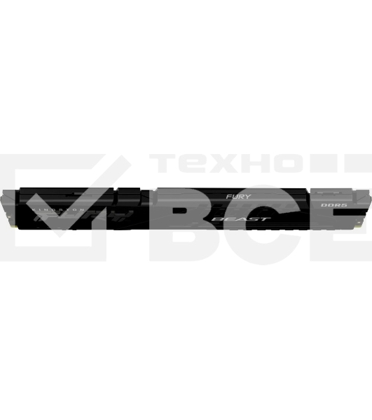 Оперативная память Kingston Fury Beast, DDR5, 32GB (1x32GB), 5200MHz, CL36, с радиатором, черный