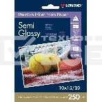 Фотобумага ПРЕМИУМ для стр.печати LOMOND 250 г/м2 односторонняя Semi-Glossy Warm 10х15см(20л), фото2