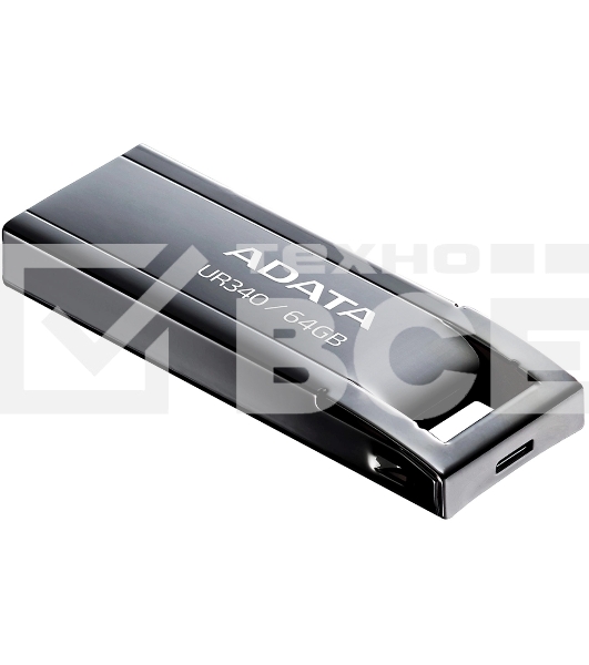 Флеш диск A-Data 64Gb UR340 AROY-UR340-64GBK USB3.2 черный