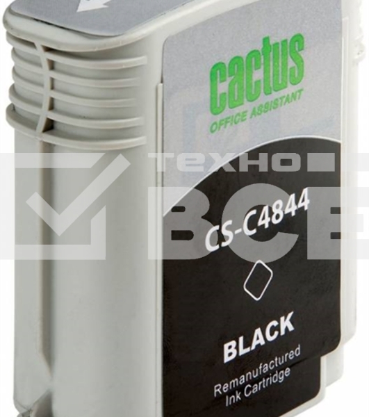 Картридж струйный Cactus CS-C4844 черный (72 мл) для №10 HP 2000/2500/1000/1100/1200