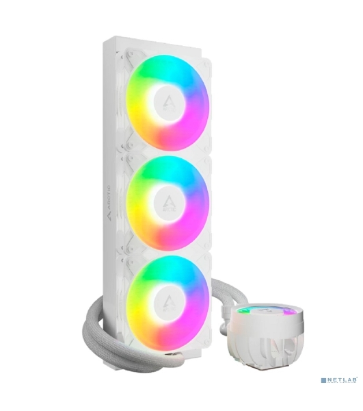 Система жидкостного охлаждения Arctic Cooling Liquid Freezer III Pro 360 ARGB Whte ACFRE00188A белый 120мм алюминий+медь 2500rpm 31db 4-pin