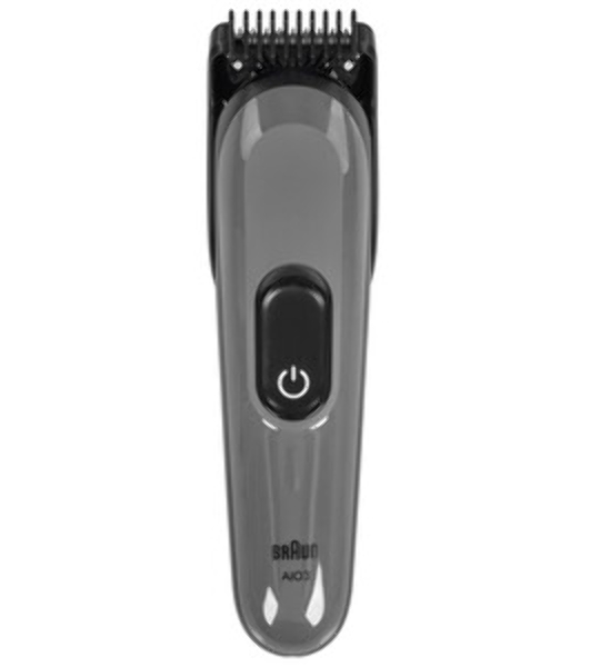 Триммер Braun AIO3500 серый (насадок в компл:3шт)