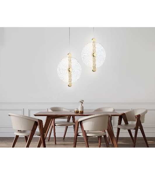 Светильник Ambrella light LH31147 BS/CL латунь/прозрачный 13W 3000K 280*60*350