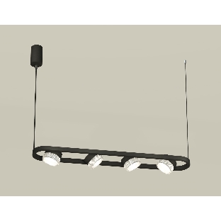 Светильник Ambrella light XB9164200/4 SBK/CL черный песок/прозрачный GX53 (C9164, N8480)