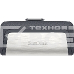 Флеш диск Sandisk 64Gb Ultra Dual SDDDC2-064G-G46 USB3.0 серый/узор, фото 1