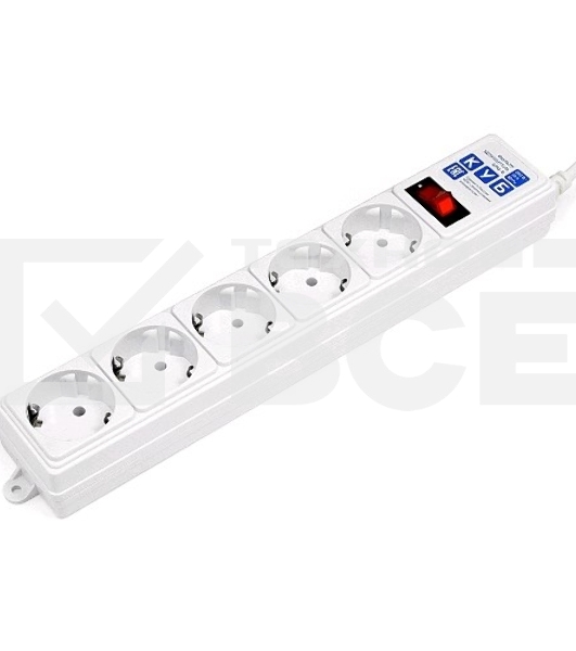 Сетевой фильтр Powercube SPG-B-15 5м (5 розеток) серый (коробка)