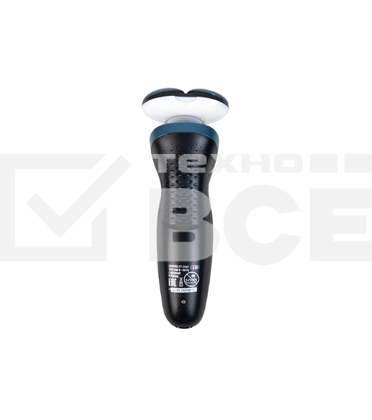 Бритва Centek CT-2163 (серебр) ротор, +ВЛАЖНОЕ БРИТЬЁ, 3 плав.головки, 2-йные лезвия, до 40 мин. раб
