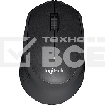 Мышь беспроводная Logitech M330 SILENT PLUS черный, 1000 dpi, радиоканал, USB, кнопки - 3, фото 1