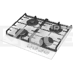 Газовая варочная панель Evelux HEG 600 WG, фото 1