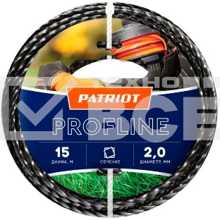 Леска для садовых триммеров Patriot Profline d=2.0мм L=15м (805402201)