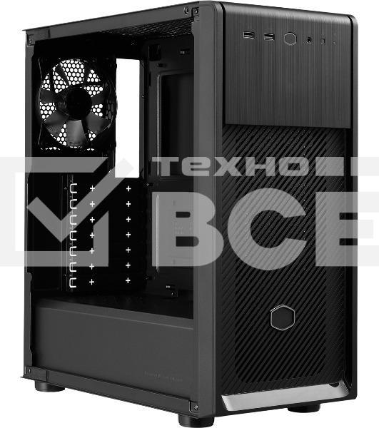 Компьютерный корпус Cooler Master Elite 500 w/o ODD bay, 2xUSB3.2, 1x120Fan, w/o PSU, Black, Steel left panel, ATX