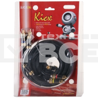 Акустический кабель Kicx RCA-06 черный