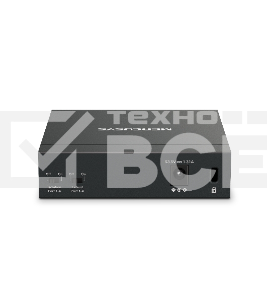 Настольный коммутатор Mercusys MS105GP с 5 гигабитными портами (4 порта PoE+)