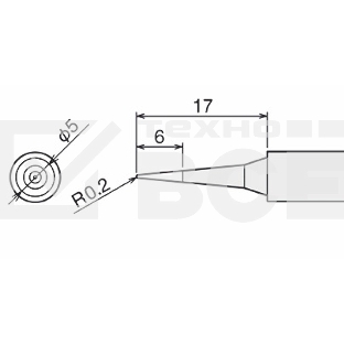 Жало для паяльника Goot PX-60RT-SB