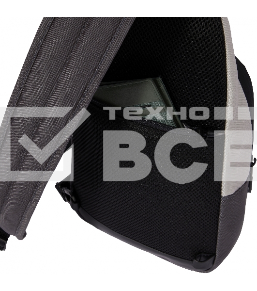 Рюкзак слинг мужской Piquadro Brief2 Special CA4536BR2S/GRN, нейлон/натур.кожа, серый/черный