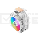 Кулер PCCooler R400 ARGB белый 92мм алюминий+медь 2200rpm 30db 4-pin 180W 133мм, фото5