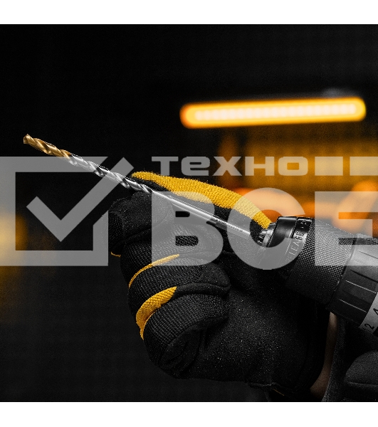 Сверло спиральное по металлу Denzel 6 х 139 мм, Р6М5, Golden Tip, удлиненное