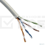 Кабель витая пара U/UTP, CAT 5e, PVC, 4х2х0,52 мм, 24AWG, INDOOR, SOLID, серый, 305 м Rexant PRO, фото2