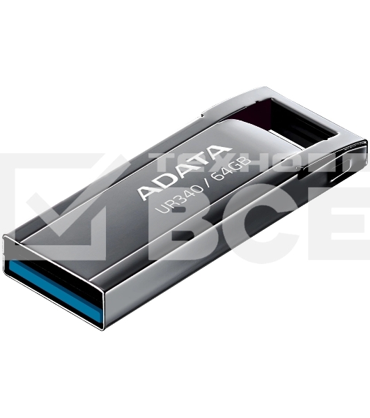 Флеш диск A-Data 64Gb UR340 AROY-UR340-64GBK USB3.2 черный