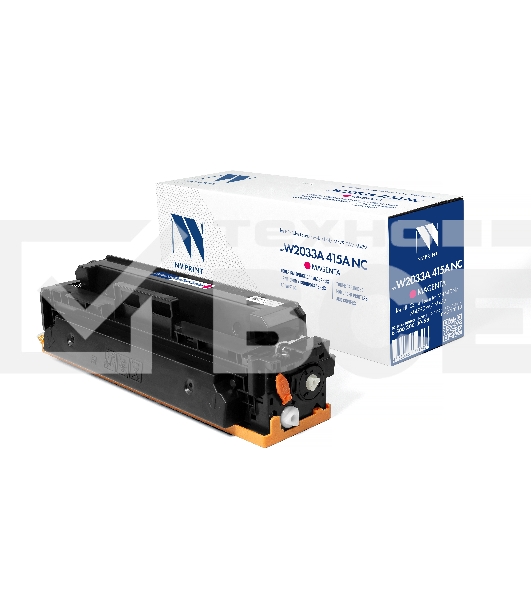 Картридж лазерный NVPrint совместимый NV-W2033A 415A Magenta (БЕЗ ЧИПА) для HP Color LaserJet M454DN/M479DW/M479 (2100k)