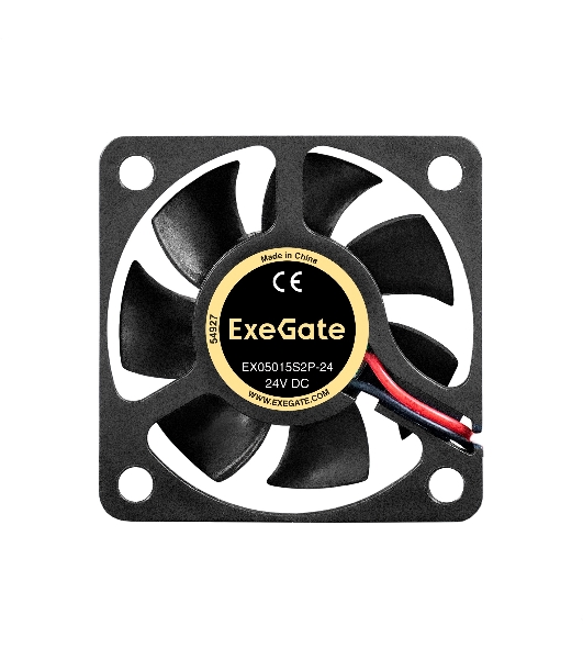 Вентилятор 24В DC ExeGate EX05015S2P-24 (50x50x15 мм, Sleeve bearing (подшипник скольжения), 2pin, 7000RPM, 32dBA)