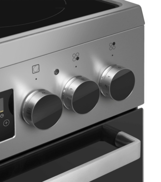 Плита электрическая Maunfeld MEC55CS08D серебристый, конфорок 4 шт, духовка 60 л, 50 см x 85 см x 60 см